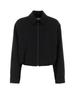 MICHAEL Michael Kors Wool Bomber Jkt - Black