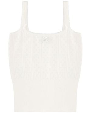 JW Anderson Top With Bow - White