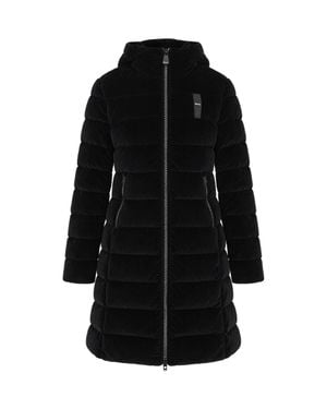 Blauer Hooded Quilted Puffer Coat - Black