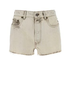 Miu Miu Denim Short - Natural