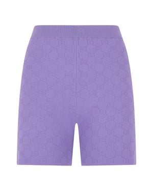 Gucci Viscose Shorts - Purple