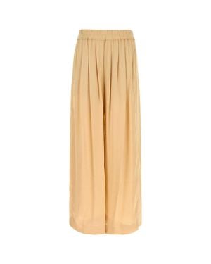 Isabel Marant Peach Satin Nolia Wide-Leg Pant - Natural