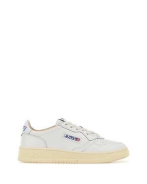 Autry Classic Leather Hoop Sneakers - White