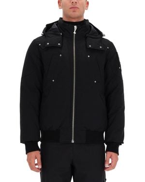 Moose Knuckles Sleek Detachable Hood Nylon-Blend Sports Jacket - Black
