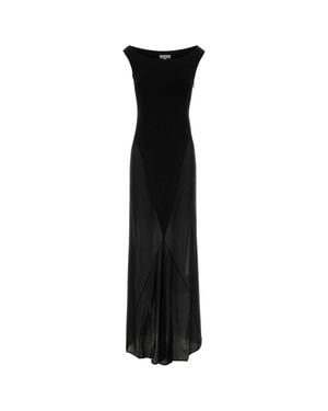 Alaïa Long T-Shirt Dress - Black