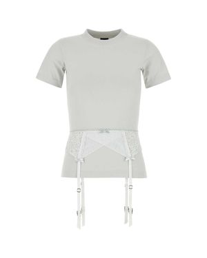 Balenciaga Chalk Stretch Cotton T-Shirt - White