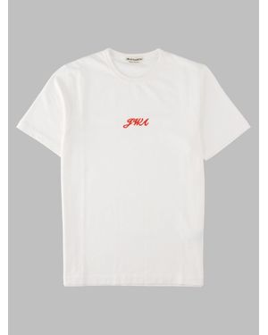 JW Anderson Embroidered Logo Cotton T-Shirt - White