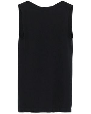 Wolford Sleeveless Boat Neck Top - Black