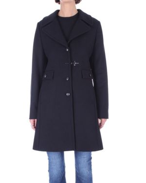 Fay Cappotto Donna Con Gancio Frontale - Blue