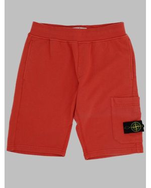 Stone Island Mini Sweatshirt T-Shirt Bermuda - Red