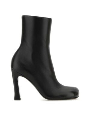 Bottega Veneta Leather Nico Ankle Boots - Black