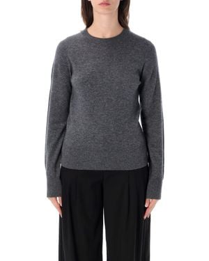 Rhea Wool Cashmere Crewneck Sweater - Gray