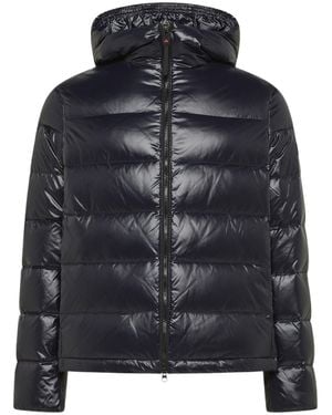 Peuterey Quilted Down Coat With Duck Down Insulation - Black