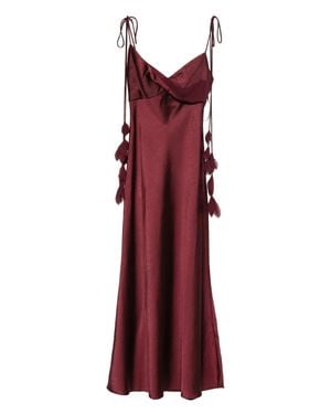 Self-Portrait Midi Dresses - Red