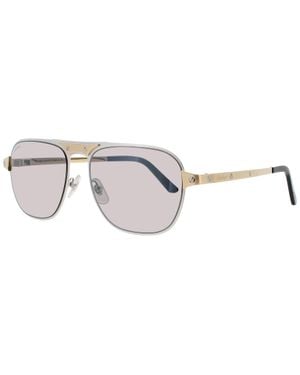 Cartier Metal Sunglasses 58-17-145 (Ct0532S) - Black