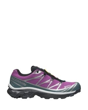 Salomon Logo Detail Rubber Sole Sneakers For - Purple