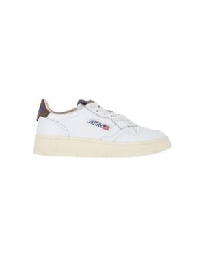 Autry Leather & Suede Sneakers - White