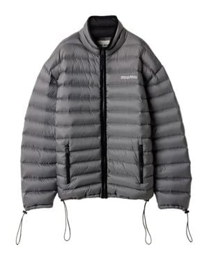 Miu Miu Lightweight Mini Puffer Jacket For - Gray