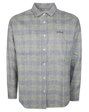MC2 Saint Barth Lully Flannel Long Sleeve Shirt - Gray