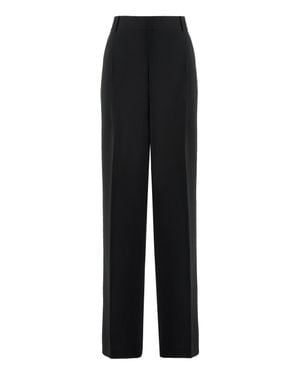 MICHAEL Michael Kors Crêpe Pants Polyester Wide-Leg - Black