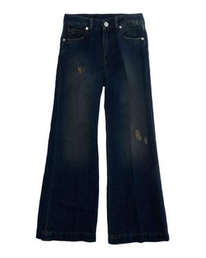 Nine:inthe:morning Mini 5-Pocket Cotton Pants For Baby Girls - Blue