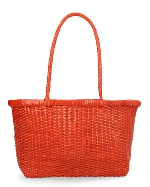 Dragon Diffusion Rosanna Woven Leather Bag - Red