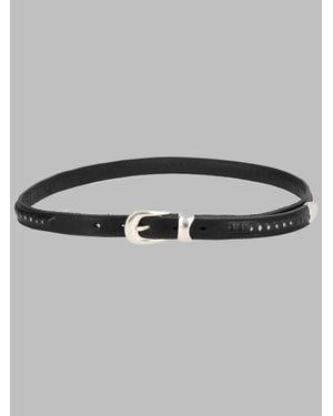 Our Legacy Leather Belt - Metallic