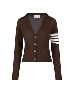 Thom Browne 100% Virgin Wool Sweater - Brown