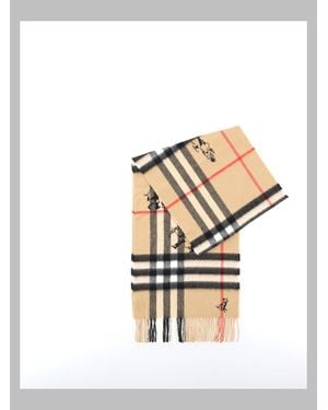 Burberry Mini Check Scarf For - White