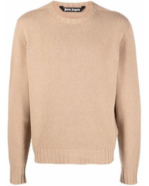 Palm Angels Wool Blend Pullover - Natural