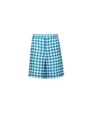 Prada Stylish Vichy Pants For - Blue