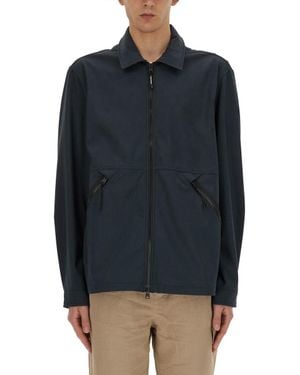 Woolrich Jacket With Logo - Blue