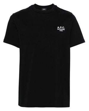 A.P.C. A. P.C. Straight Cut Organic Cotton T-Shirt - Black