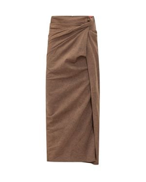 DIESEL Effortless Mini Skirt For Fall 2026 - Brown