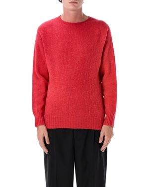 Howlin' Crewneck Wool Sweater - Red