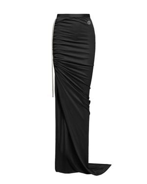 Moncler Rick Owens Long Gathered Skirt - Black