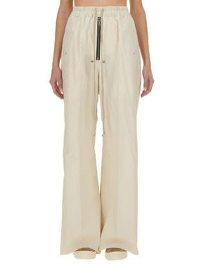 Rick Owens Wide Leg Pants - Natural