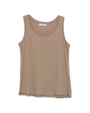 Max Mara 'Max Mara Elegant Casual Top - Brown