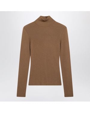 Max Mara Dark Camel Turtleneck - Brown
