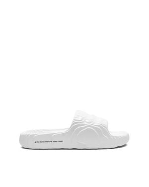 adidas Slip-On Sandal With Banded Upper & Sugar Cane Eva - White