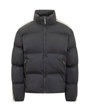 Palm Angels Zip Neck High Jacket - Gray