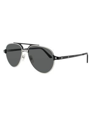 Cartier Premium Metal Sunglasses For - Black