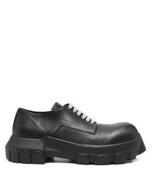 Rick Owens Bozo Tractor Derby Shoes - Black