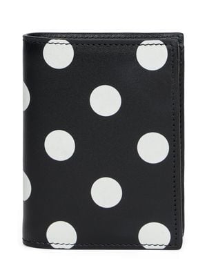 Comme des Garçons Wallet With Polka Dots - Black