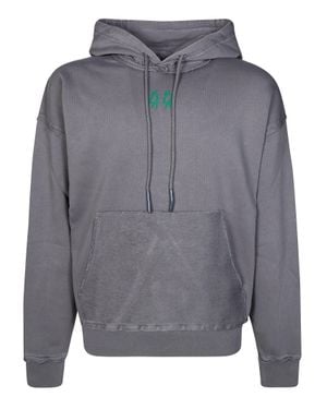 44 Label Group Graphic-Print Hoodie - Gray