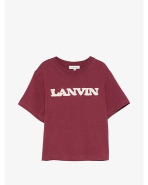 Lanvin Boys' 100% Cotton T-Shirt - Red