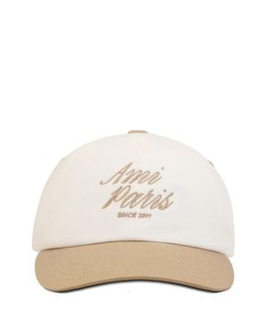 Ami Paris Bicolor "Ami Paris" Cap - White