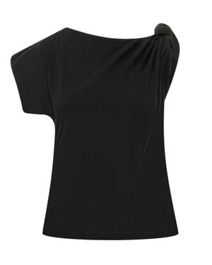 Pinko Mini Draped Design Top - Black