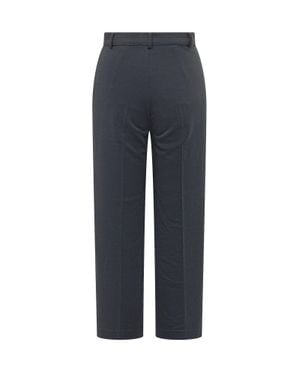 Weekend by Maxmara High-Waist Straight-Leg Pants - Blue