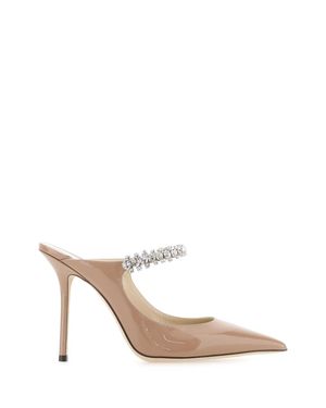 Jimmy Choo Bing 100 Flat Leather Pumps - Pink